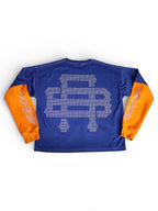 BLUE GRAFFITI RHINESTONE